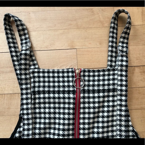 Mango Houndstooth Pinafore Dress - Picture 4 of 6